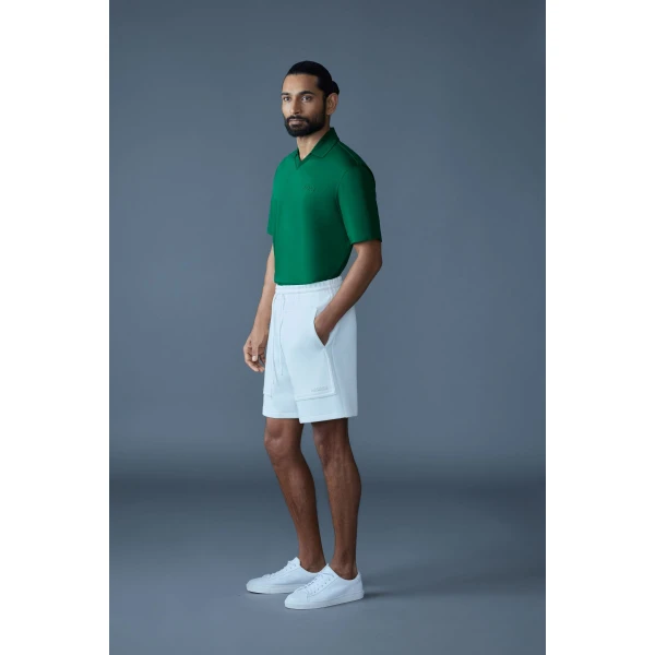 Mackage Marco Organic Cotton Polo in Leaf Green