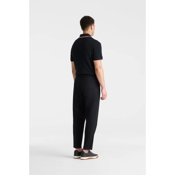 Mackage Martin-Z Pleated Wool Pants in Navy