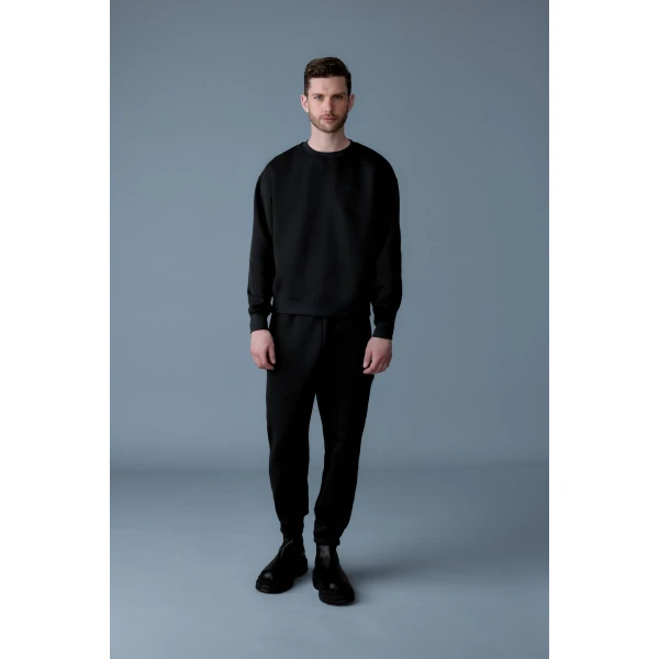 Mackage Marvin-R Double Face Jersey Cargo Sweatpants in Black