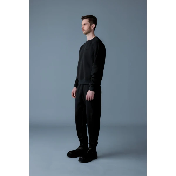 Mackage Marvin-R Double Face Jersey Cargo Sweatpants in Black