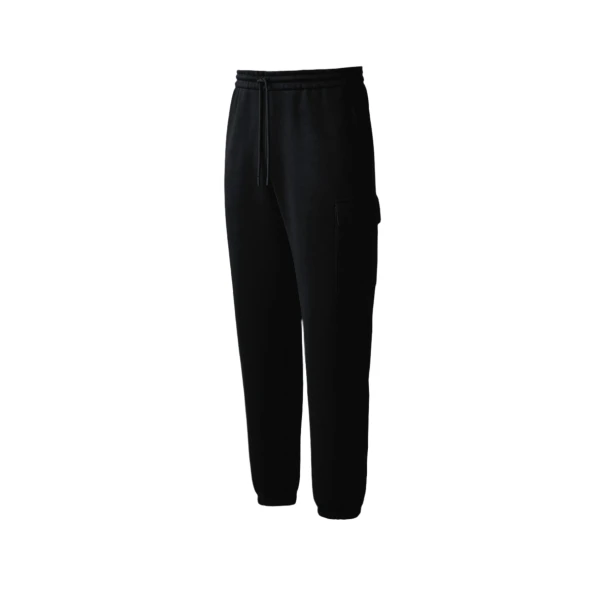 Marvin-R Double Face Jersey Cargo Sweatpants in Black