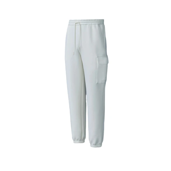 Marvin-R Double Face Jersey Cargo Sweatpants in Cream