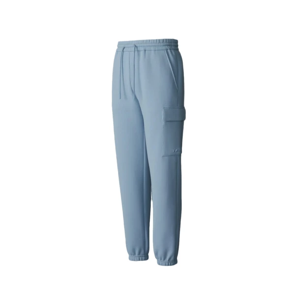 Marvin-R Double Face Jersey Cargo Sweatpants in Fog Blue