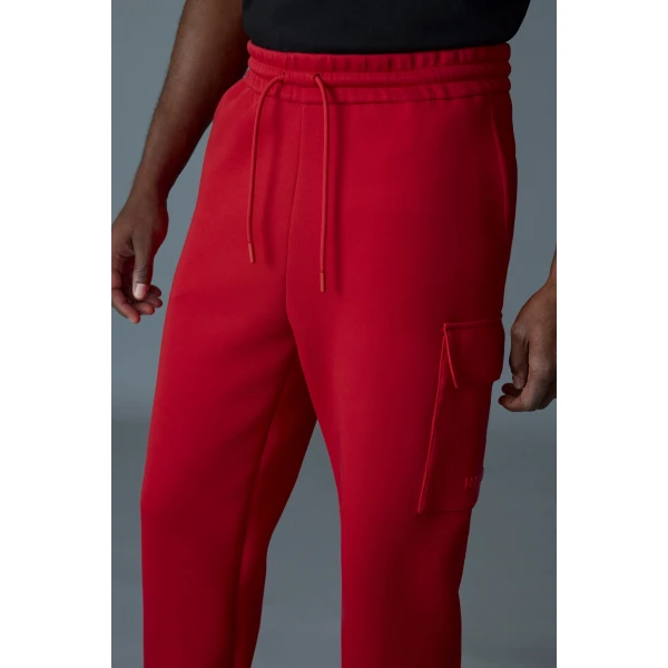 Mackage Marvin-R Double Face Jersey Cargo Sweatpants in Lava