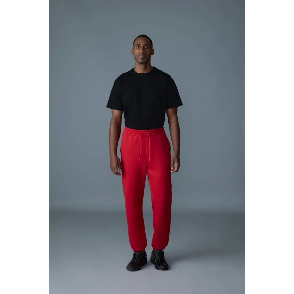 Mackage Marvin-R Double Face Jersey Cargo Sweatpants in Lava