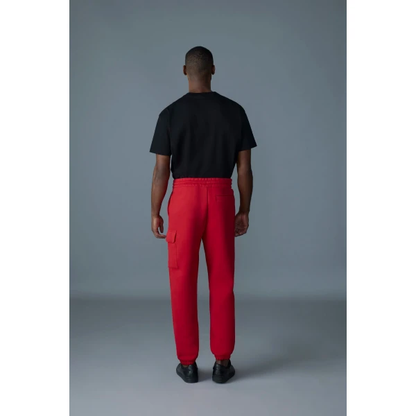 Mackage Marvin-R Double Face Jersey Cargo Sweatpants in Lava