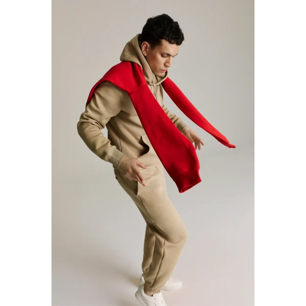 Mackage Marvin-R Double Face Jersey Cargo Sweatpants in Light Camel