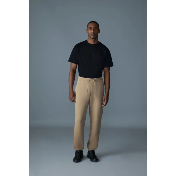 Mackage Marvin-R Double Face Jersey Cargo Sweatpants in Light Camel