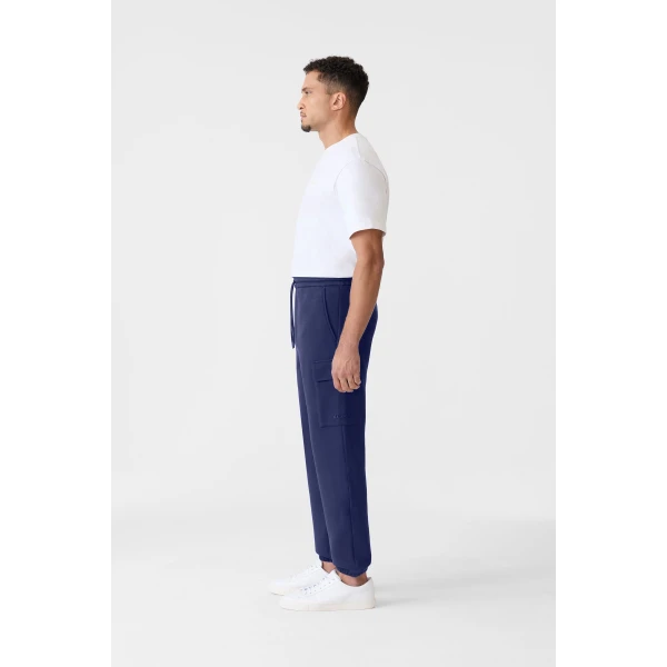 Mackage Marvin-R Double Face Jersey Cargo Sweatpants in Mineral Blue