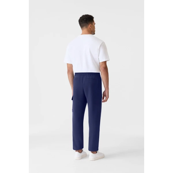 Mackage Marvin-R Double Face Jersey Cargo Sweatpants in Mineral Blue