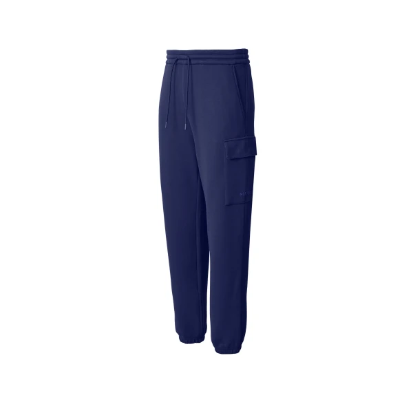 Marvin-R Double Face Jersey Cargo Sweatpants in Mineral Blue