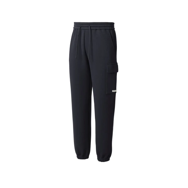 Marvin-R Double Face Jersey Cargo Sweatpants in Navy-White