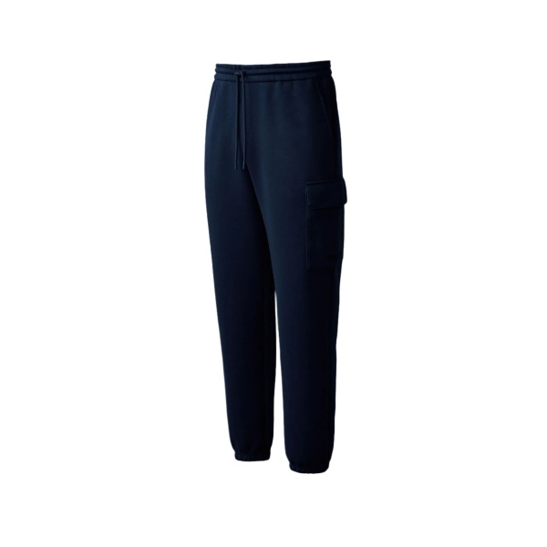 Mackage Marvin-R Double Face Jersey Cargo Sweatpants in Navy