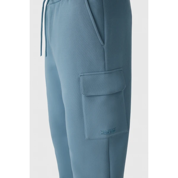 Mackage Marvin-R Double Face Jersey Cargo Sweatpants in Provincial Blue
