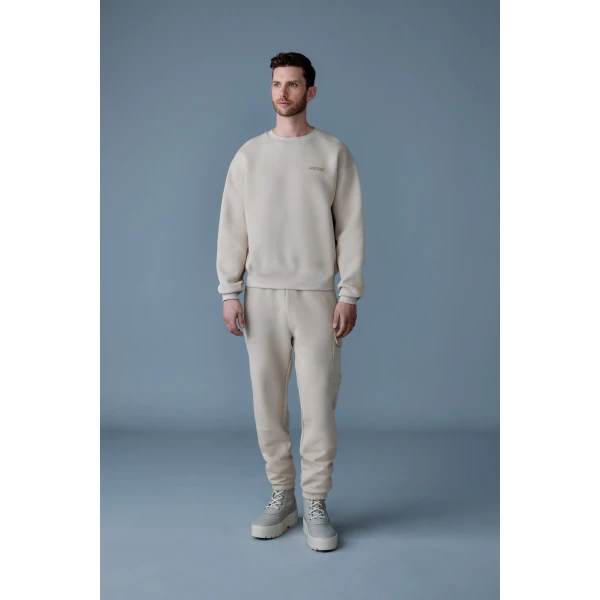 Mackage Marvin-R Double Face Jersey Cargo Sweatpants in Trench