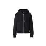 mackage matea-k brushed knit zip hoodie
