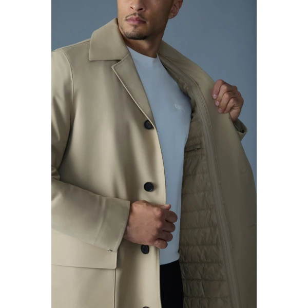 Mackage Mathias 3-In-1 Balmacaan Coat in Light Camel