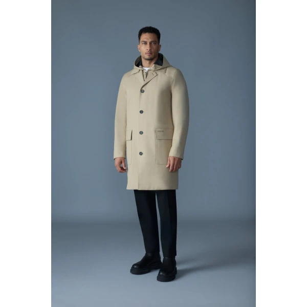 Mackage Mathias 3-In-1 Balmacaan Coat in Light Camel