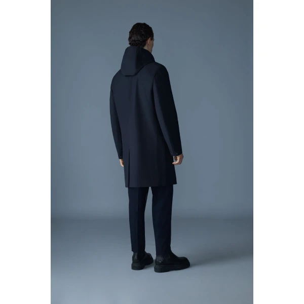 Mackage Mathias 3-In-1 Balmacaan Coat in Navy