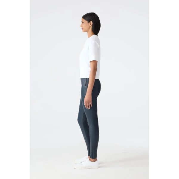 Mackage Navi-Z Fitted Lamb Leather Legging in Navy