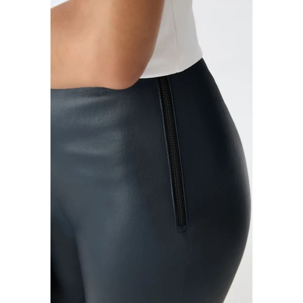 Mackage Navi-Z Fitted Lamb Leather Legging in Navy