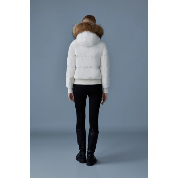 Mackage Nefi-F Down Jacket in Cream