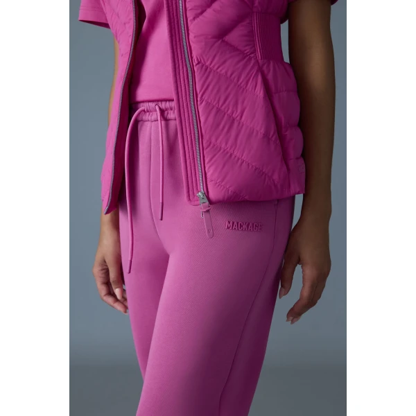 Mackage Nev-R Double-Face Jersey Sweatpants in Azalea