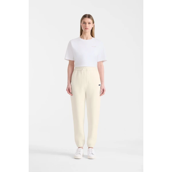 Mackage Nev-R Double-Face Jersey Sweatpants in Cream-Navy