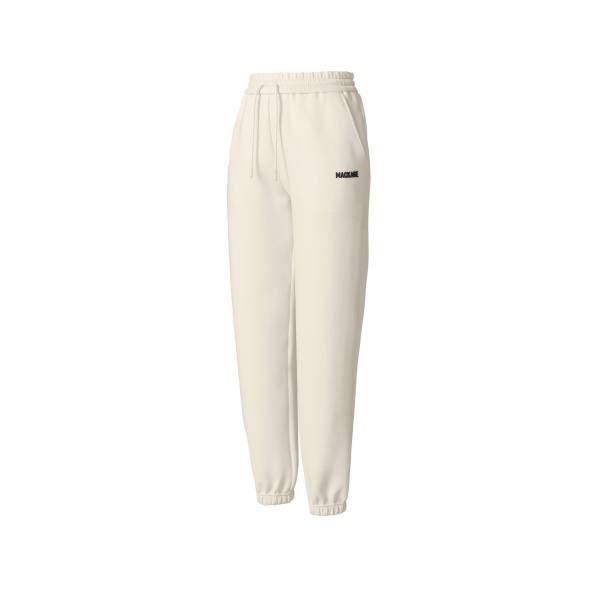 Mackage Nev-R Double-Face Jersey Sweatpants in Cream-Navy