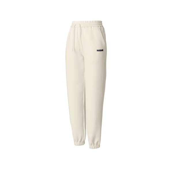 Nev-R Double-Face Jersey Sweatpants in Cream-Navy