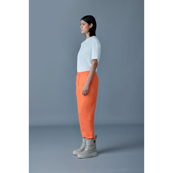 Mackage Nev-R Double-Face Jersey Sweatpants in Flame