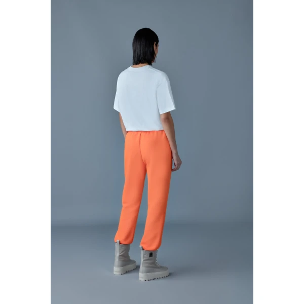 Mackage Nev-R Double-Face Jersey Sweatpants in Flame