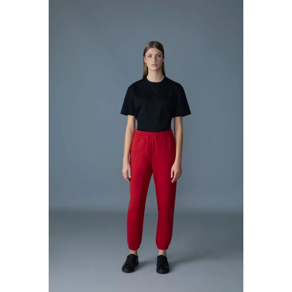 Mackage Nev-R Double-Face Jersey Sweatpants in Lava