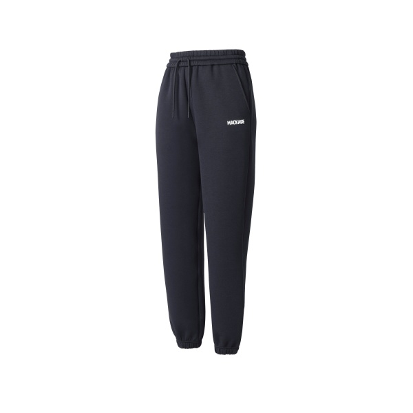 Mackage Nev-R Double-Face Jersey Sweatpants in Navy-White