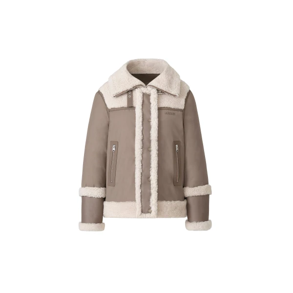 mackage nikolina mixed media jacket