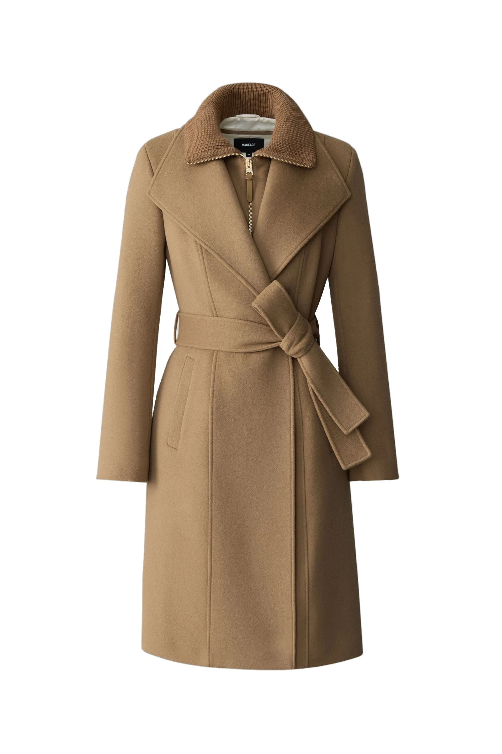 Mackage Norita 2-In-1 Double Face Wool Coat in Otter mackage norita 2-in-1 double face wool coat