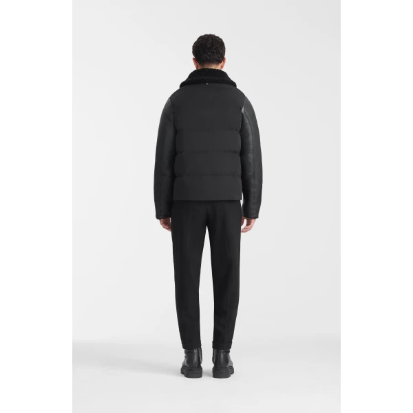 Mackage Ovi Mixed Media Jacket in Black-Black