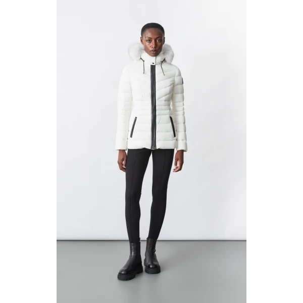 Mackage Patsy-BX Agile 360 Down Jacket in Off White