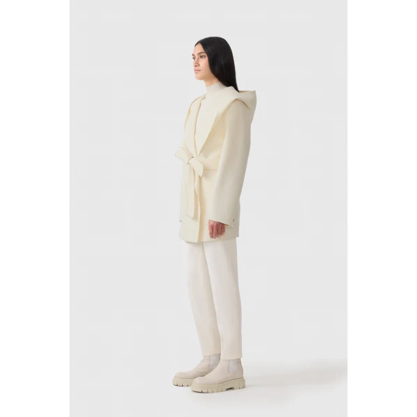 paya-z wool wrap coat cream