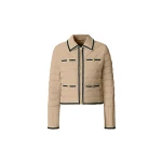 mackage petunia crocheted trim down jacket