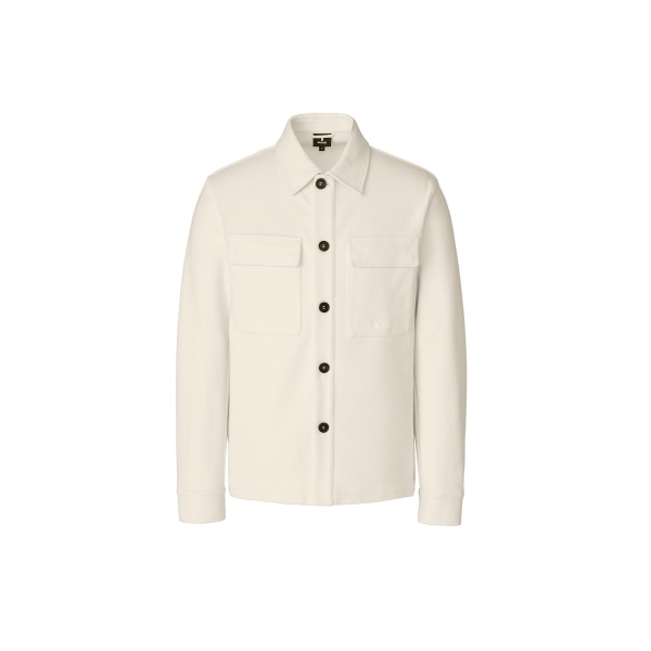 Mackage Porter-K Brushed Knit Shirt Jacket in Cream