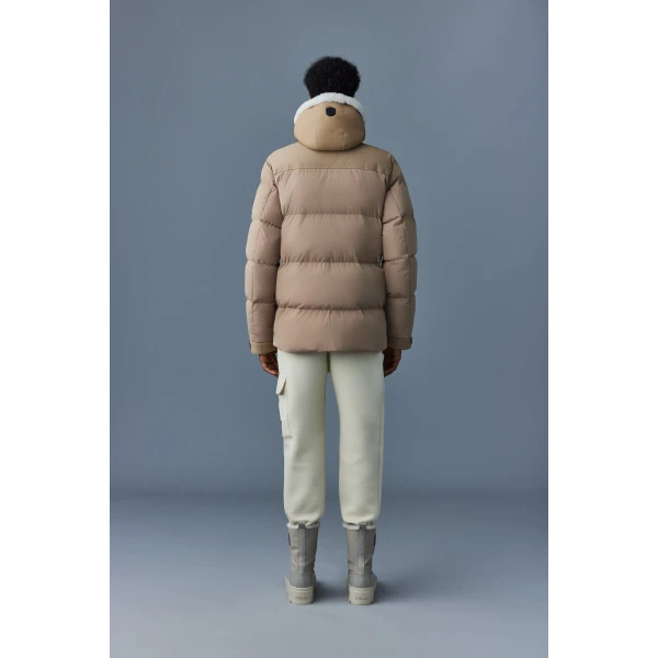 Mackage Riley Classic Down Jacket in Camel, view 5 | Men Jackets | Coveti