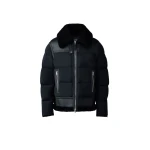 Mackage Robert Mixed-Media Shearling Down Jacket in Black | Men Jackets | Coveti