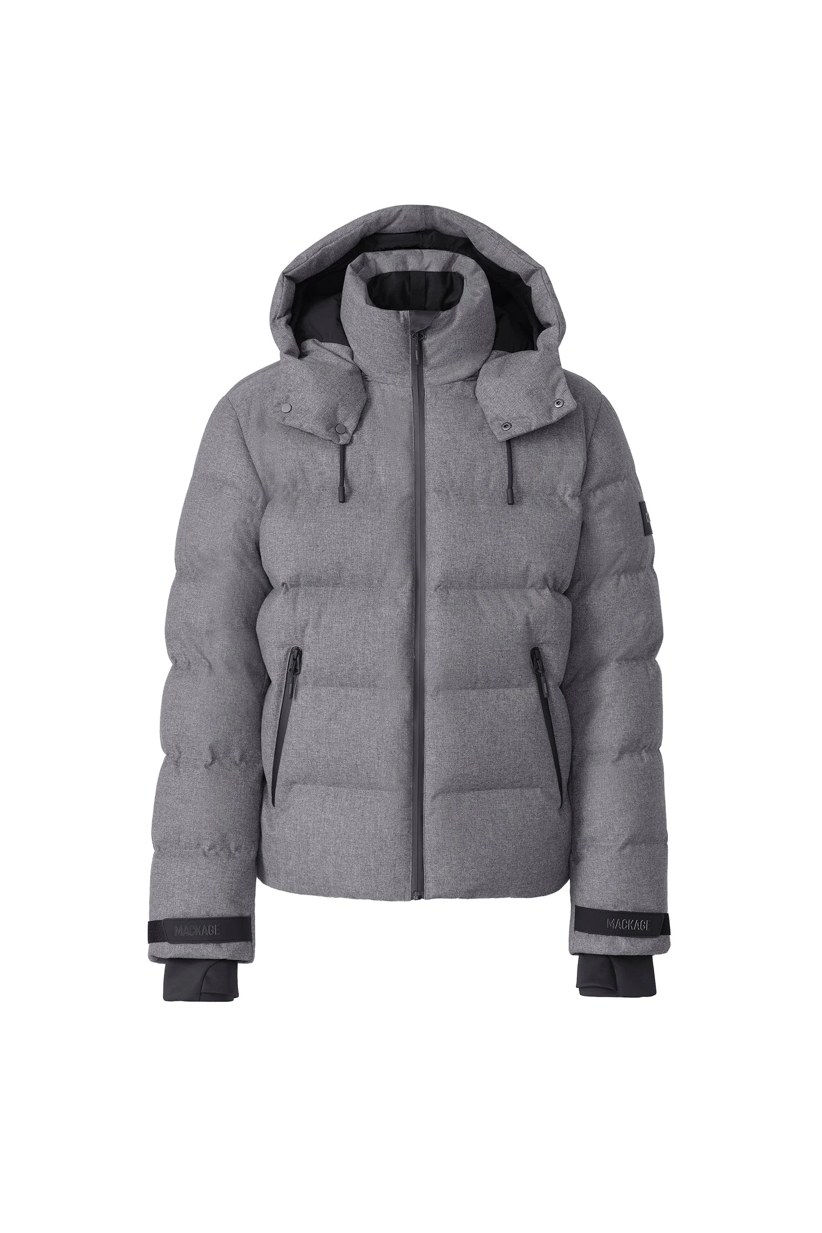 Mackage Samuel-FN Flannel Down Ski Jacket in Grey Mix Mackage Samuel-FN Flannel Down Ski Jacket in Grey Mix | Men Jackets | Coveti