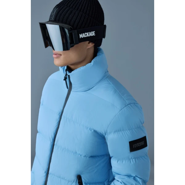Mackage Samuel-SKI Medium Down Jacket in Sky Blue
