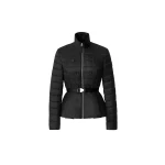 mackage serafina quilted belted jacket