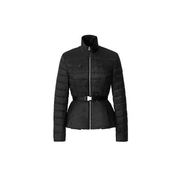 mackage serafina quilted belted jacket
