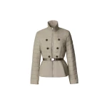 Mackage Serafina Quilted Belted Jacket in Taupe mackage serafina quilted belted jacket