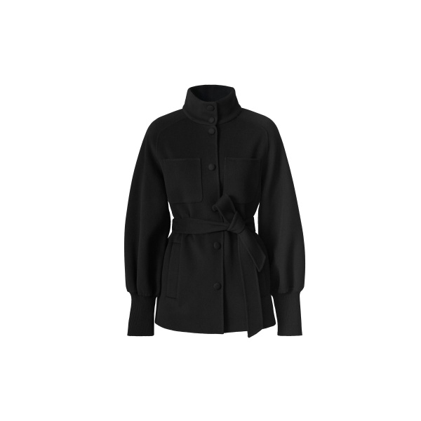 mackage shania double-face wool belted jacket