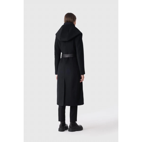 Mackage Shia-LG 2-In-1 Double-Face Wool Coat in Black